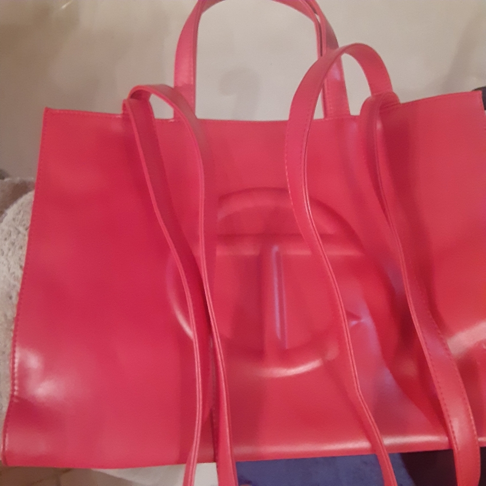 Telfar medium red purse